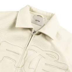 Arte Antwerp Big Logo Leather Jacket