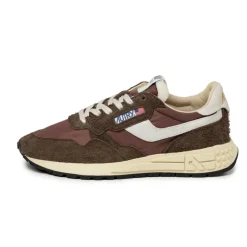 Autry Reelwind Low *Nylon / Hairy Suede / Cracked Leather*