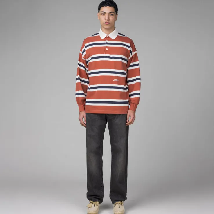 Autry Striped Polo Jersey