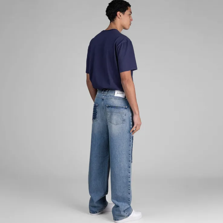 Axel Arigato Patchwork Relaxed Jeans