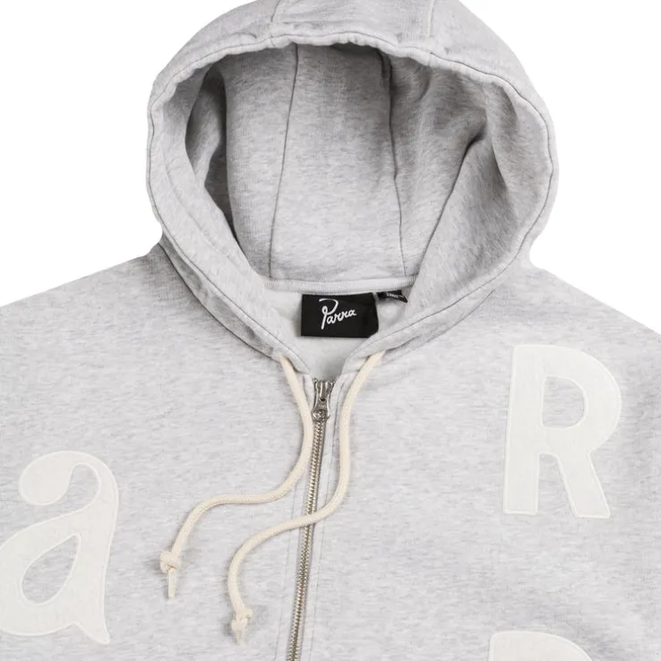 By Parra Word Salad Zip Hooded Sweatshirt