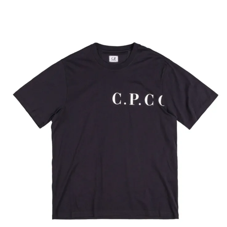 C.P. Company 30/1 Jersey Front-Back Logo T-Shirt