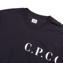 C.P. Company 30/1 Jersey Front-Back Logo T-Shirt