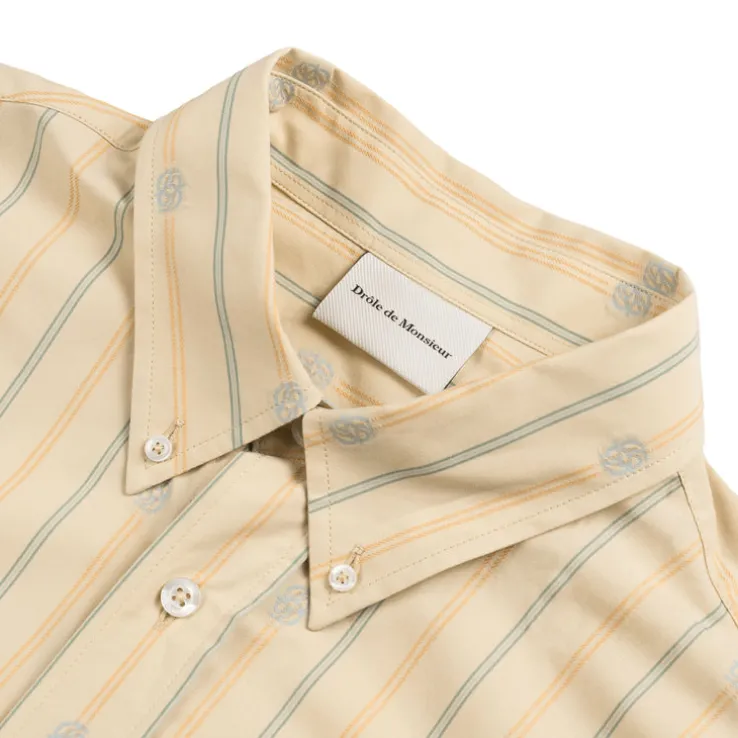 Drole de Monsieur La Chemise Rayée Monogramme