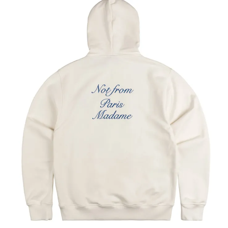 Drole de Monsieur Le Hoodie Slogan Cursive