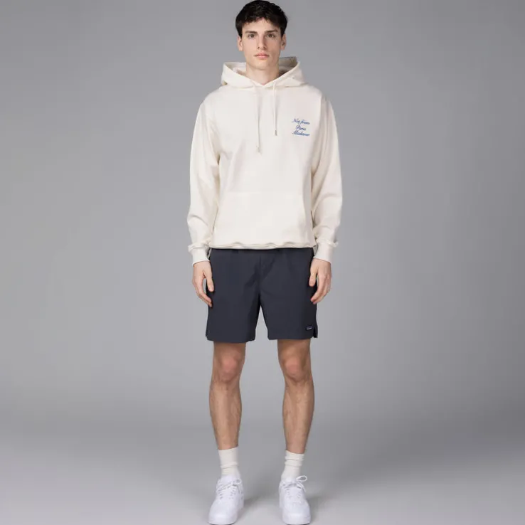 Drole de Monsieur Le Hoodie Slogan Cursive