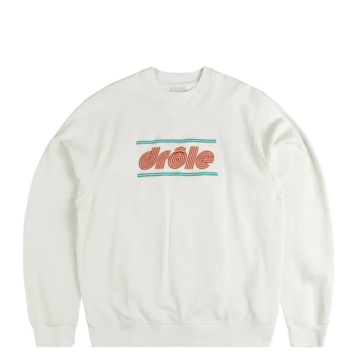 Drole de Monsieur Le Sweatshirt Pique Tennis Ecru