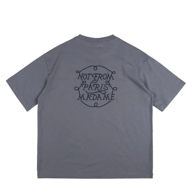 Drole de Monsieur Le T-Shirt Slogan Tresses