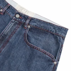 ERL Baggy Indiana Distressed Jeans Woven