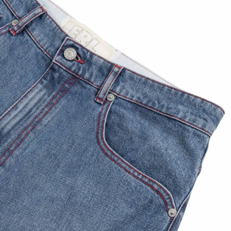 ERL Denim Indiana Skate Shorts Woven