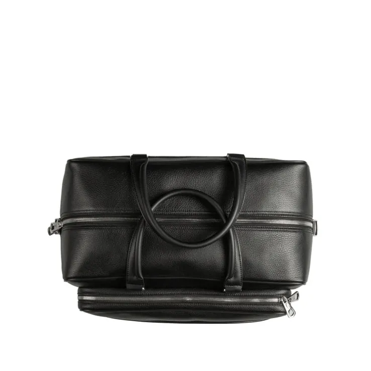 Lacoste Angy Leather Computer Pocket Weekender Bag