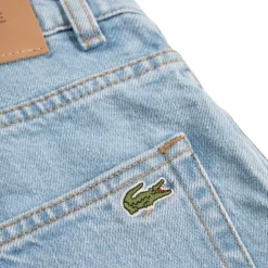 Lacoste Loose Fit Branded 5 Pocket Jeans