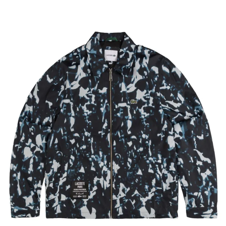 Lacoste Print Motif Water-Repellent Windbreaker