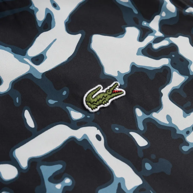 Lacoste Print Motif Water-Repellent Windbreaker