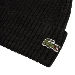 Lacoste Rib Knit Beanie
