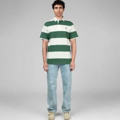Lacoste Straight Leg Print Motif Denim Jeans