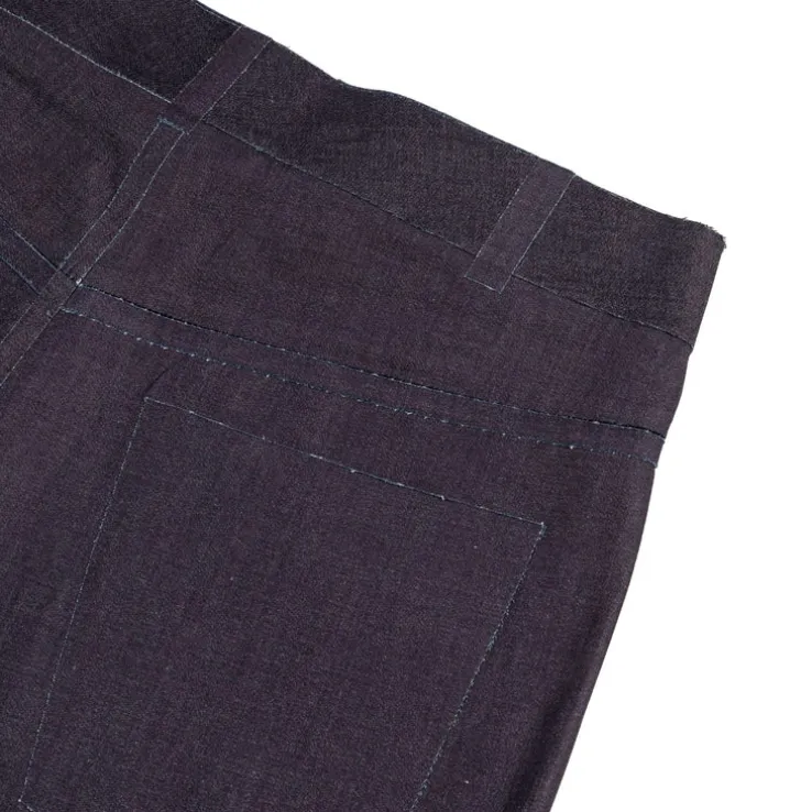 Marni Deep Blue Stretch Denim Trompe L'oeil Bermuda-Short