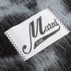 Marni Leopard Wool Blend Scarf