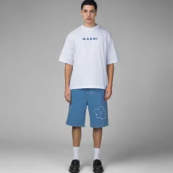 Marni Printed Stripes Logo T-Shirt