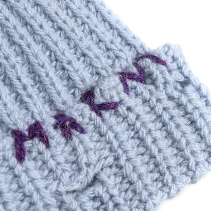 Marni Ribbed Beanie Whit Hand Stitched Logo