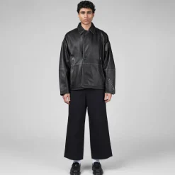 New Amsterdam Surf Association Leather Jacket Boxy Fit