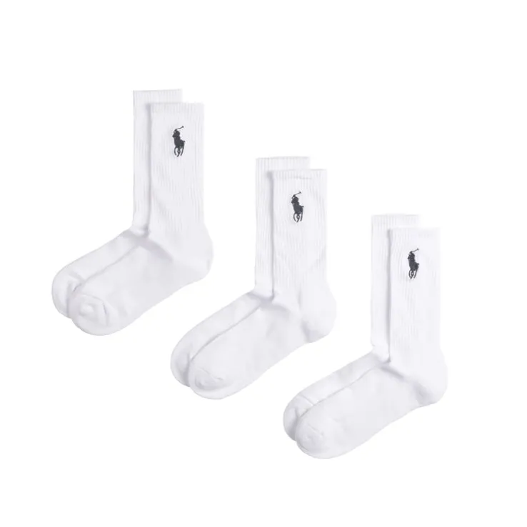 Polo Ralph Lauren Crew Socks Big Pony 3 Pack