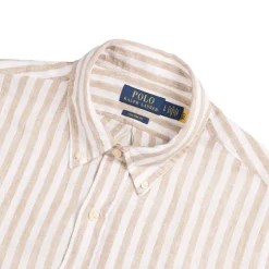 Polo Ralph Lauren Custom Fit Striped Linen Shirt