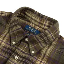 Polo Ralph Lauren Custom Fit Plaid Brushed Flannel Shirt