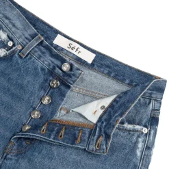 Sefr Frayed Cut Jeans