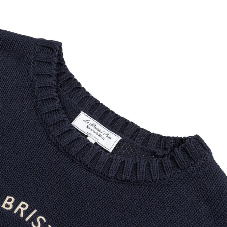 Sporty & Rich Bristol Crest Knitted Sweater