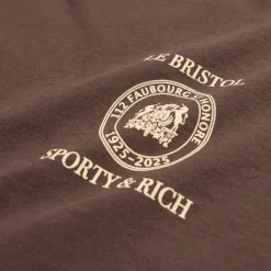 Sporty & Rich Crest Seal 100th T Shirt