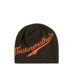 thisisneverthatScript Logo No Cuff Beanie
